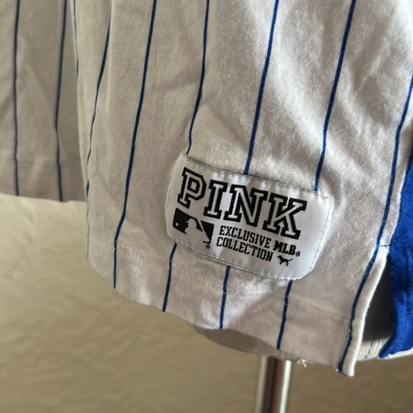 Victoria’s Secret Pink MLB Milwaukee Brewers T-Shirt Bundle Sequin Bling Green L - Picture 5 of 15